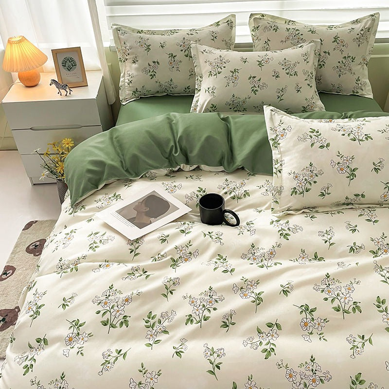 Chamomile Flower Print Bedding Set