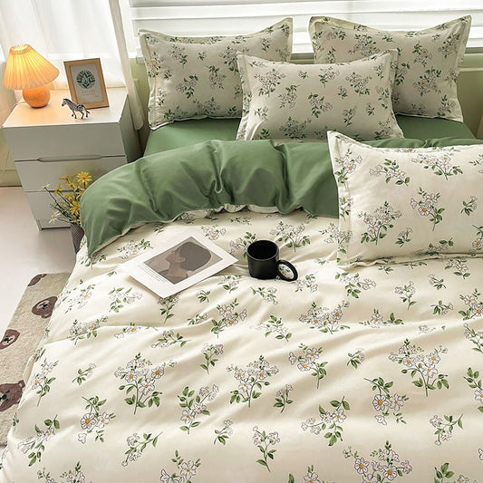 Chamomile Flower Print Bedding Set