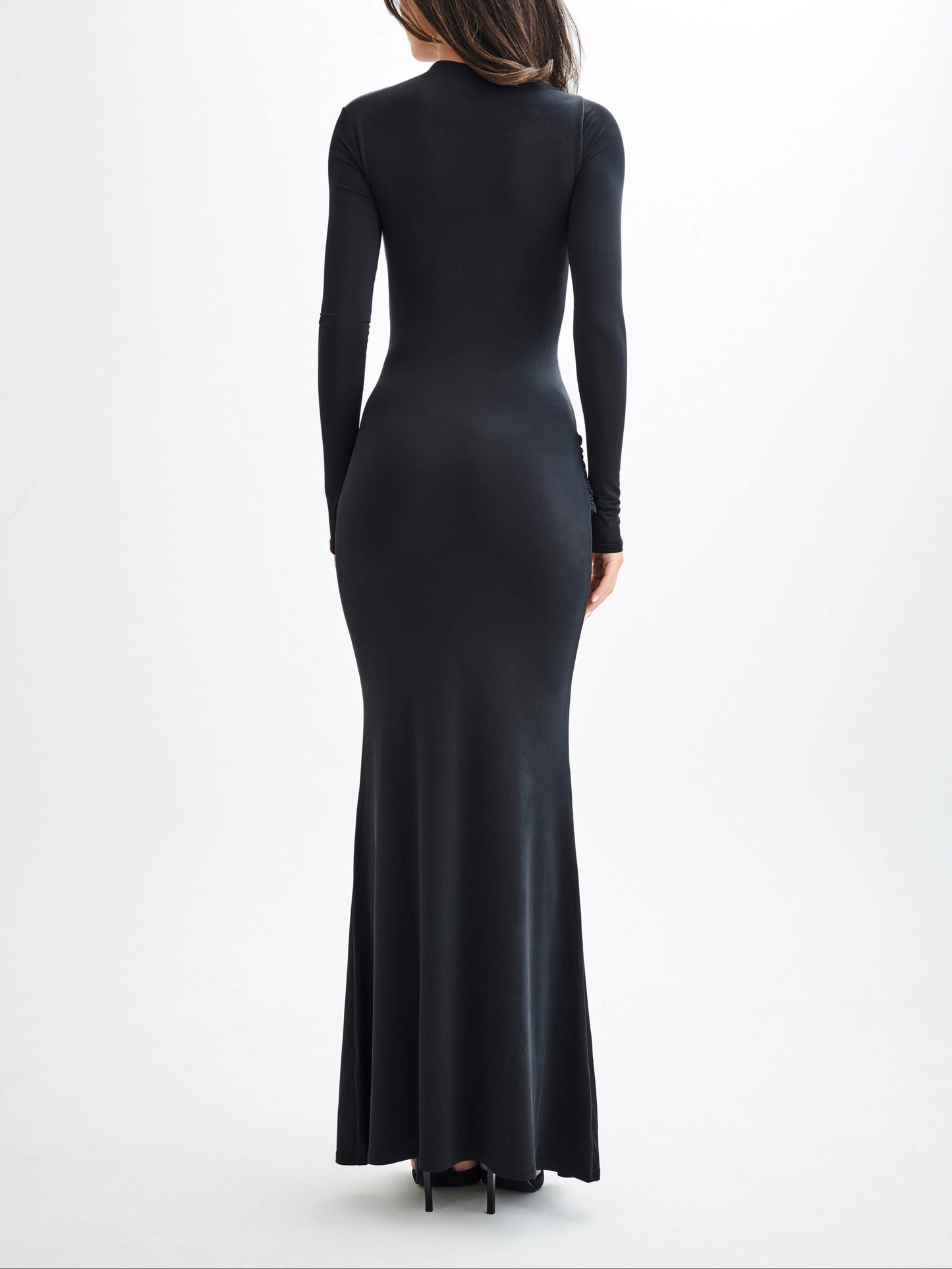 Halcyon Long Sleeve Slinky Maxi Dress