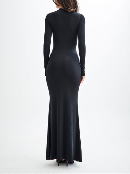 Halcyon Long Sleeve Slinky Maxi Dress