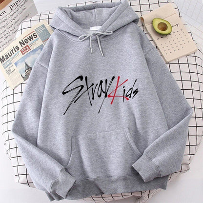 "Stray Kids" Solid Plain Hoodie