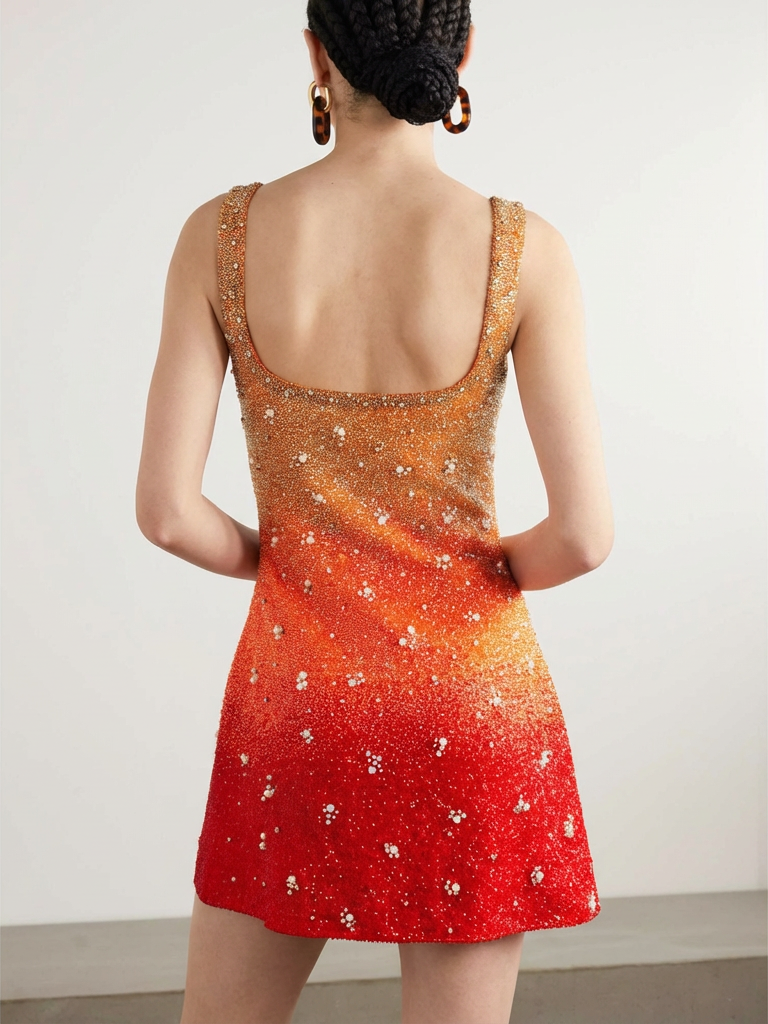 Sunset Gradient Mini Dress