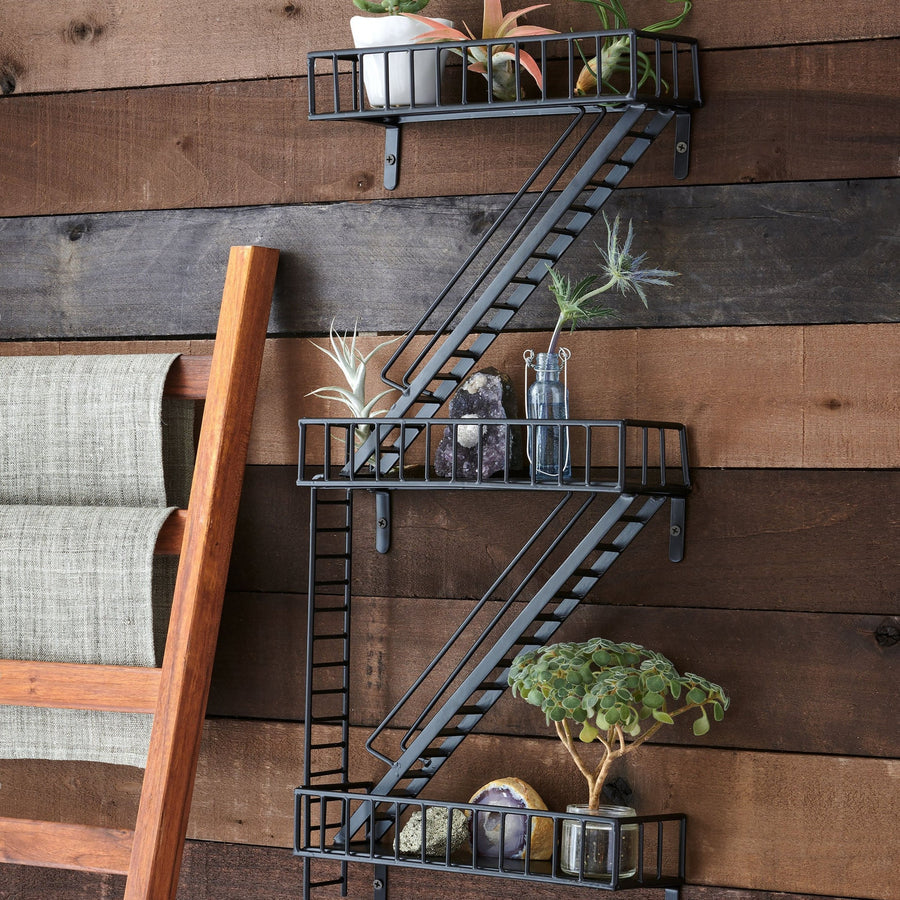 Fire Escape Display Wall Shelf