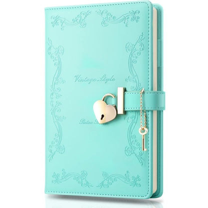 ‘Vintage Style’ Heart Shaped Lock Diary