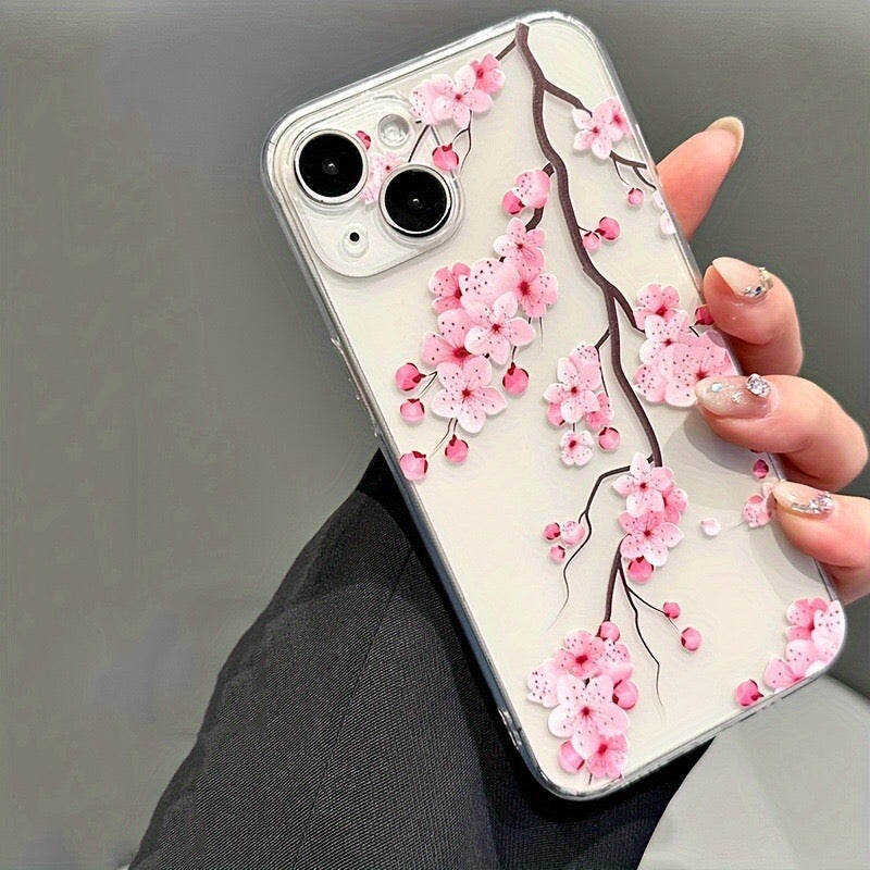 Sakura Tree Branch Clear iPhone Case
