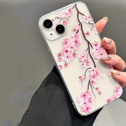 Sakura Tree Branch Clear iPhone Case