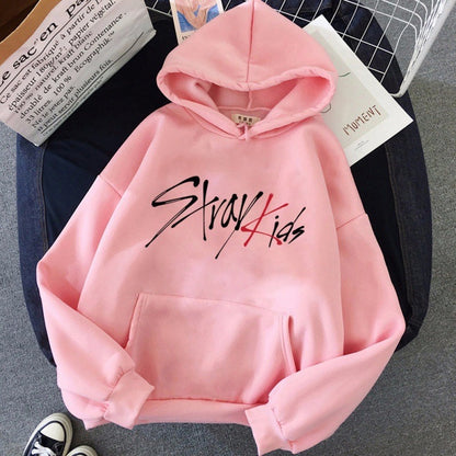 "Stray Kids" Solid Plain Hoodie