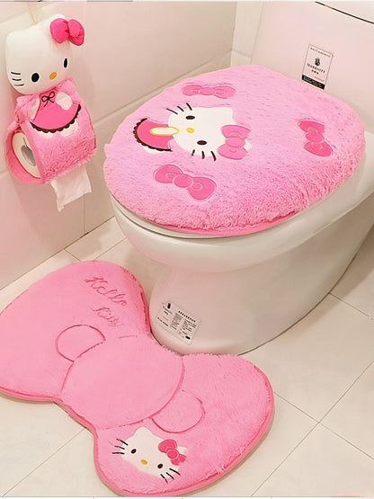 Hello Kitty Toilet Decor Set