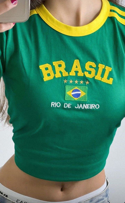 Brazil Rio De Janeiro Crop Top