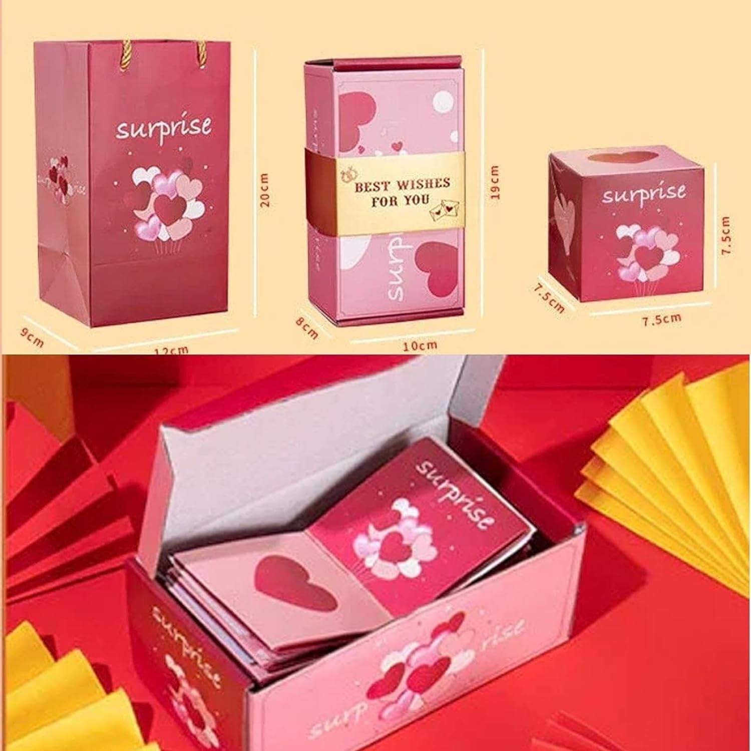 Exploding Folding Cards Surprise Gift Box - Luxandluxy