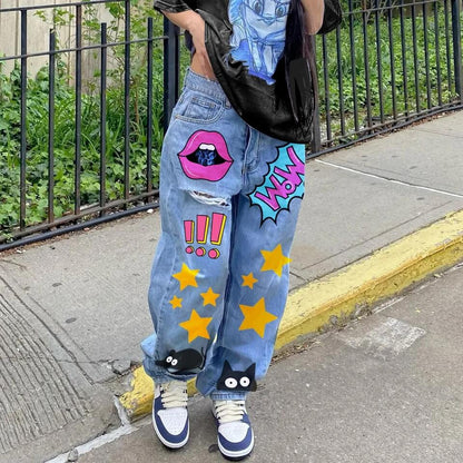 Street Personality Custom Women's Jeans