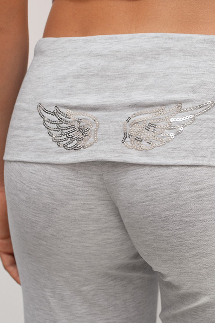 Angel Wings Sequin Pants