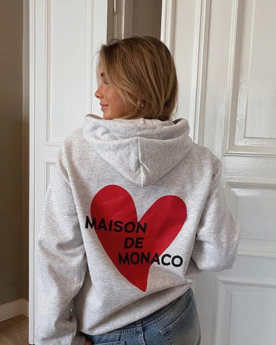 Maison De Monaco Heart Hoodie