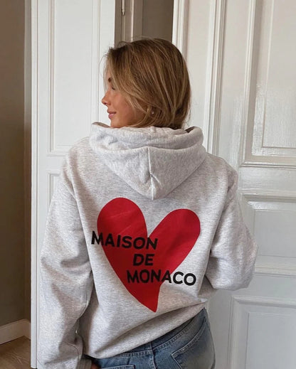 Maison De Monaco Heart Hoodie