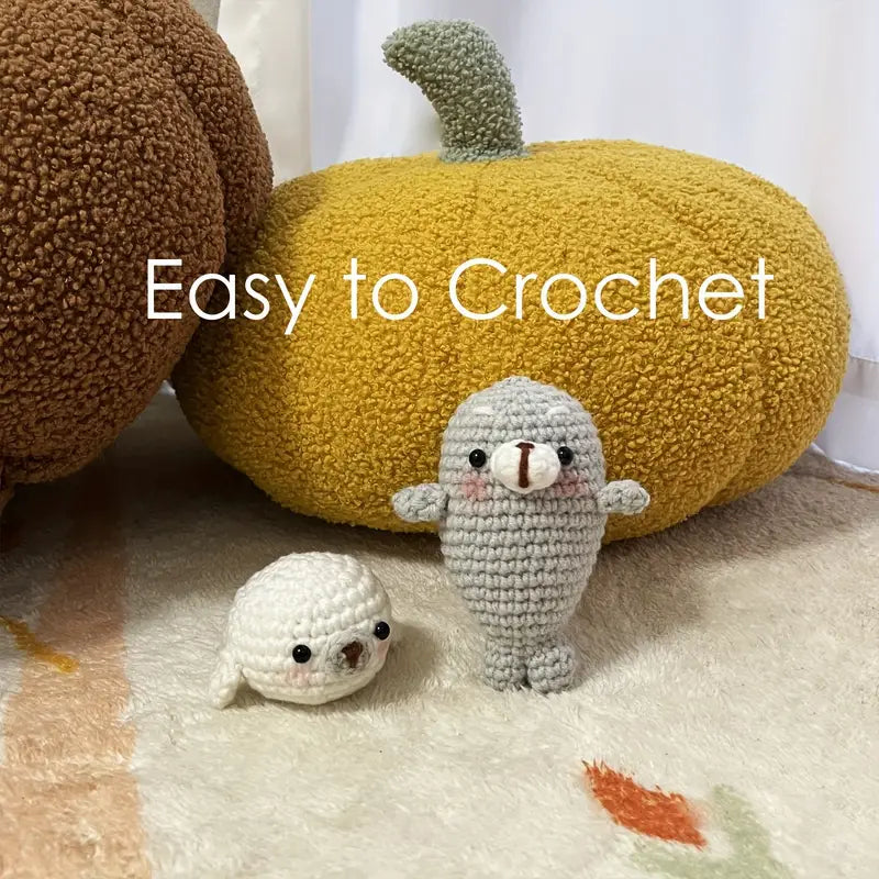 Seal Crochet Pattern DIY Kit with Tutorials