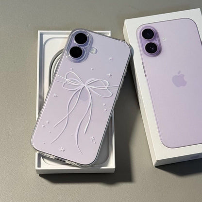 Double Bow & Stars Transparent iPhone Case