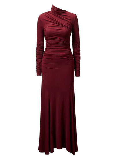 Africa Deep Claret Maxi Dress
