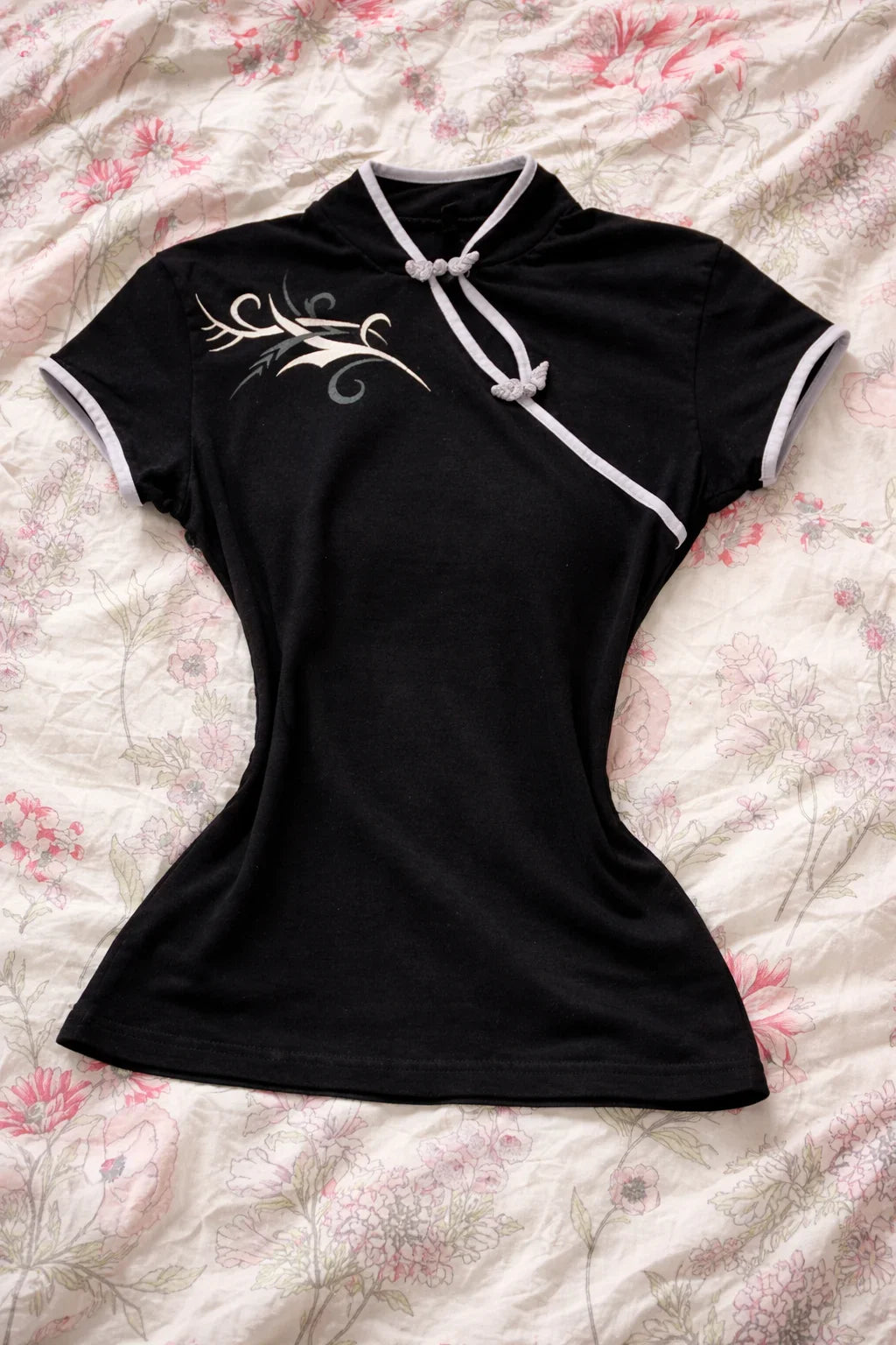 Agate Lotus Cheongsam Blouse