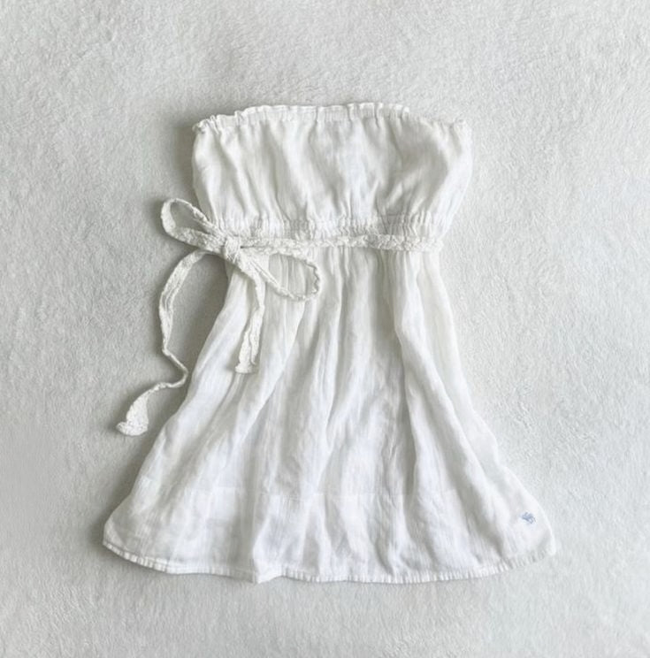 Alayah White Breeze Strapless Top