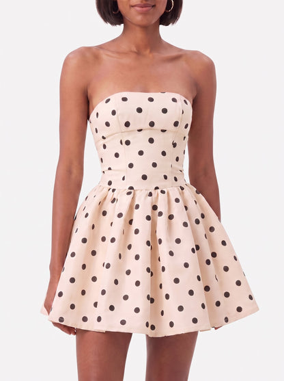 Alice Polka Dot Bow Mini Dress