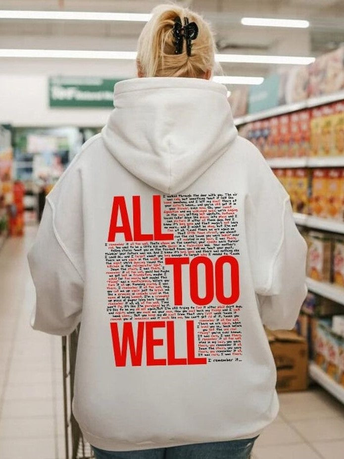 'All Too Well' Lyrics Hoodie