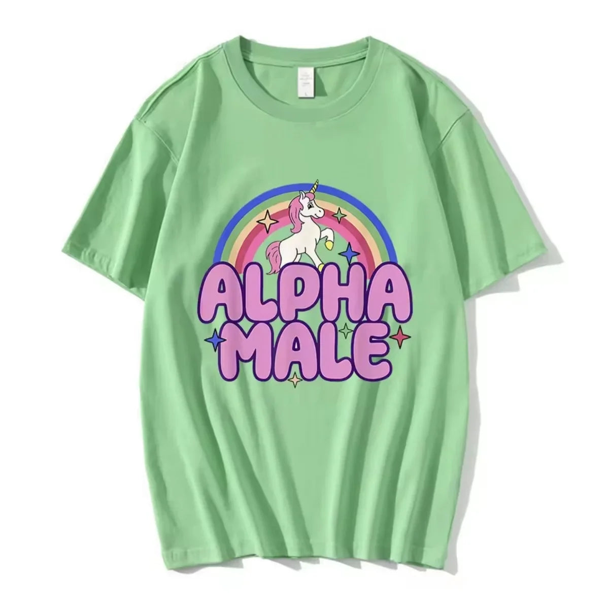 "Alpha Male" Rainbow Unicorn Tee