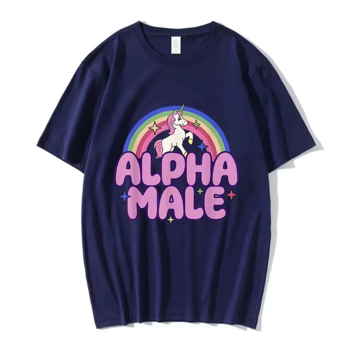"Alpha Male" Rainbow Unicorn Tee