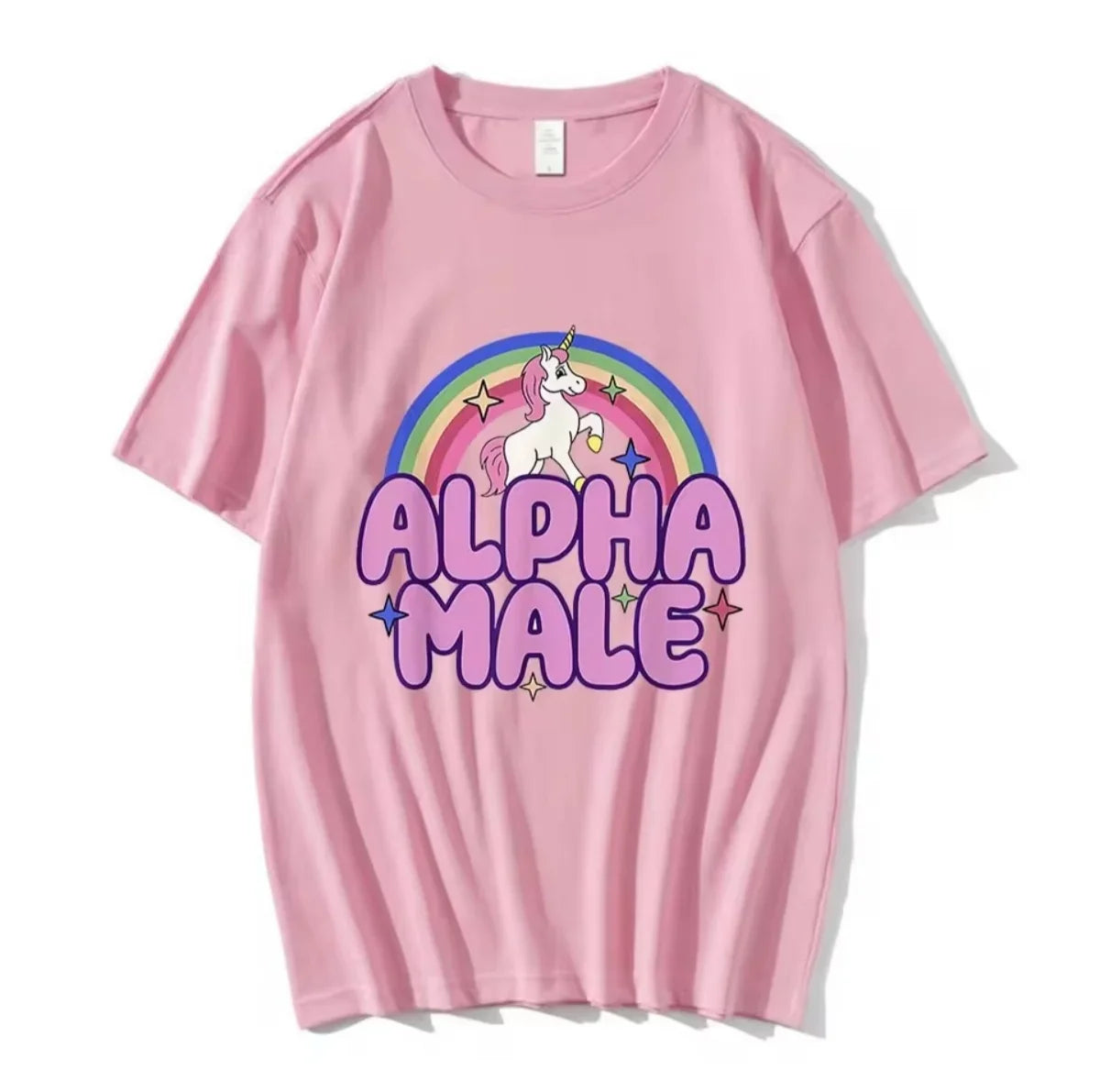 "Alpha Male" Rainbow Unicorn Tee