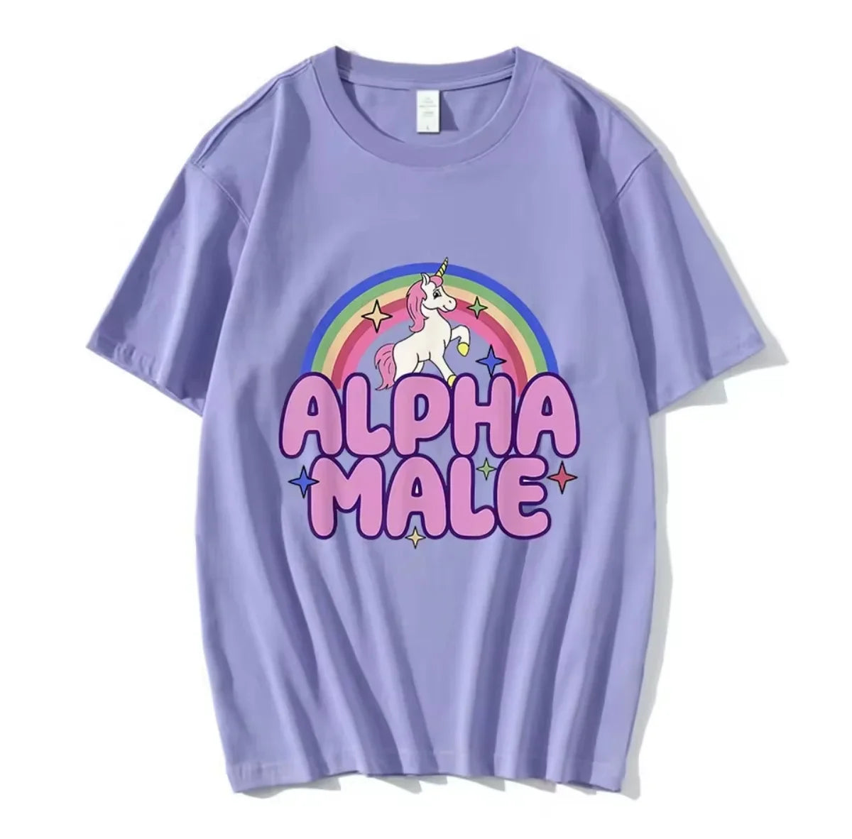 "Alpha Male" Rainbow Unicorn Tee