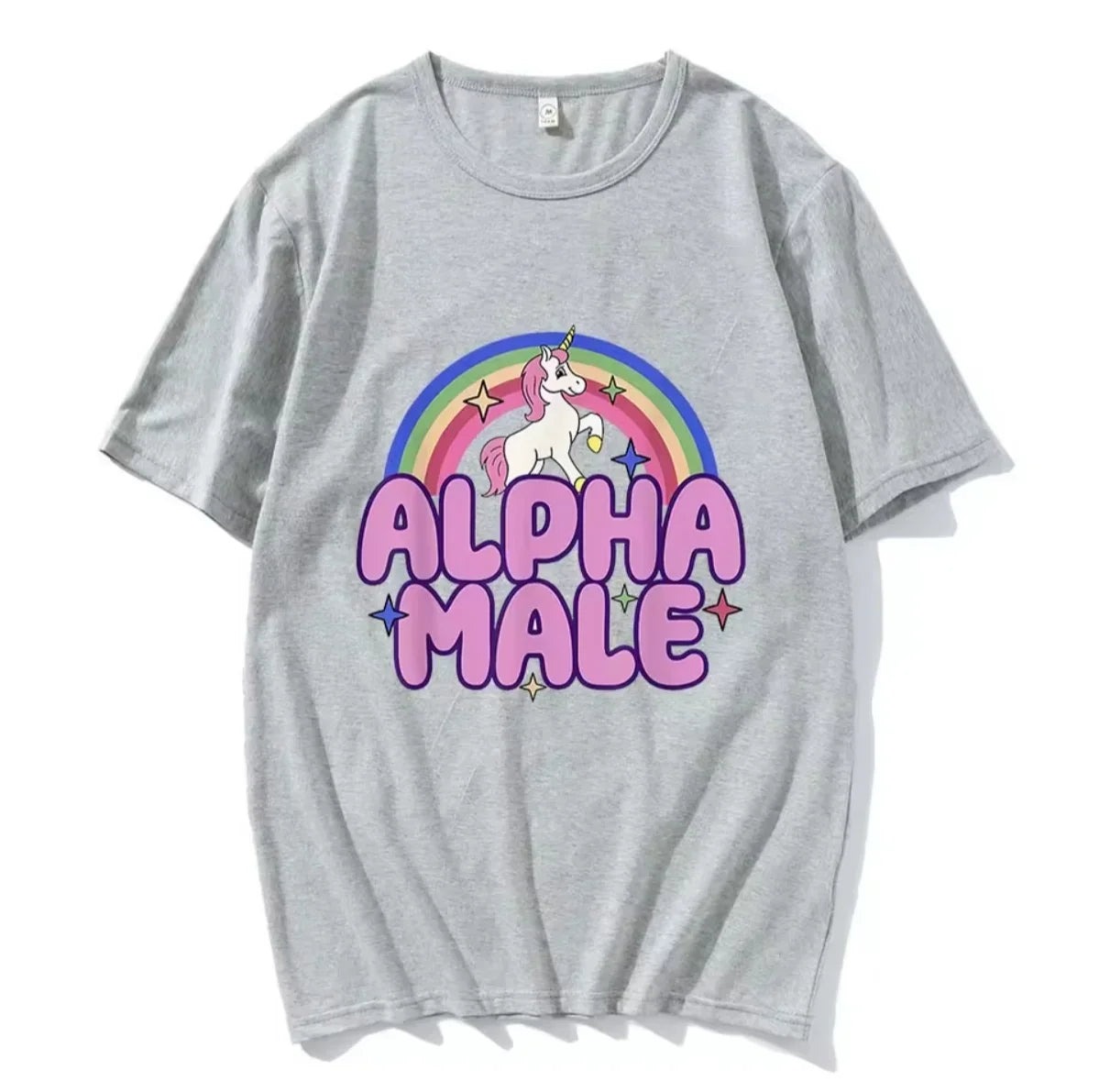 "Alpha Male" Rainbow Unicorn Tee
