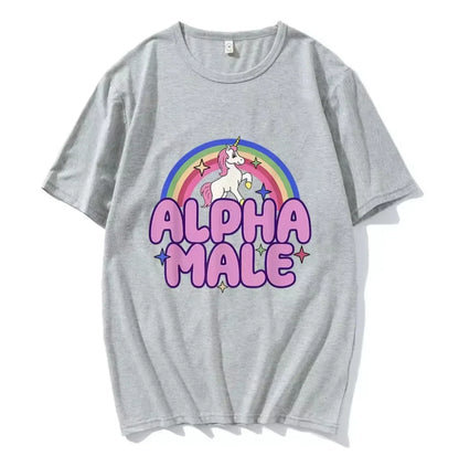 "Alpha Male" Rainbow Unicorn Tee