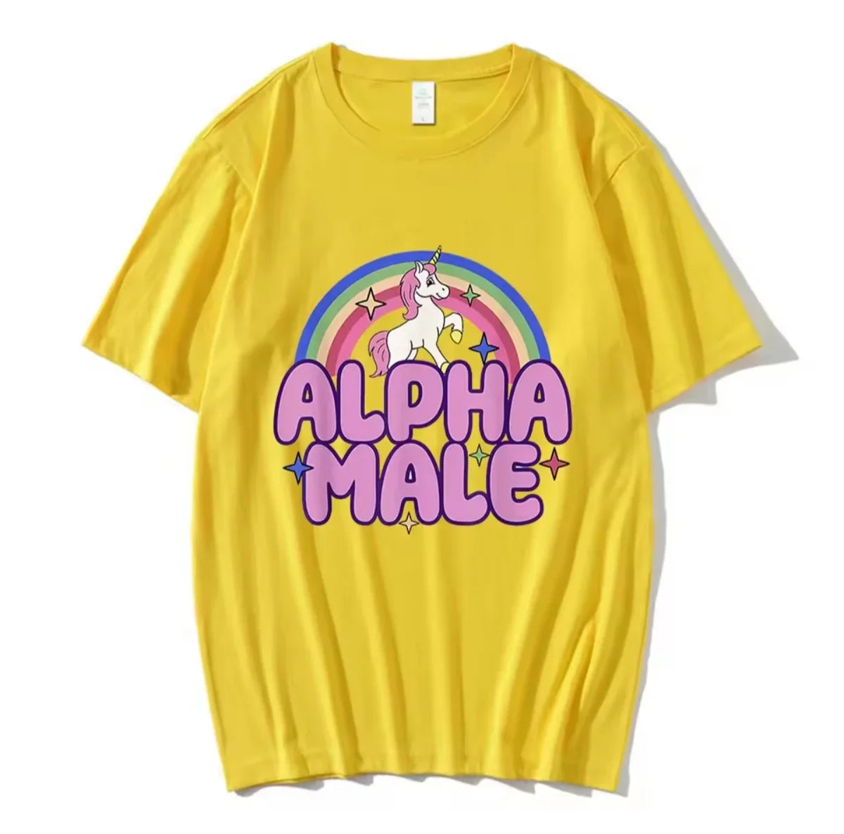 "Alpha Male" Rainbow Unicorn Tee