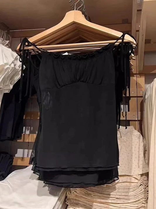 Amani Delicate Shirred Strap Cami