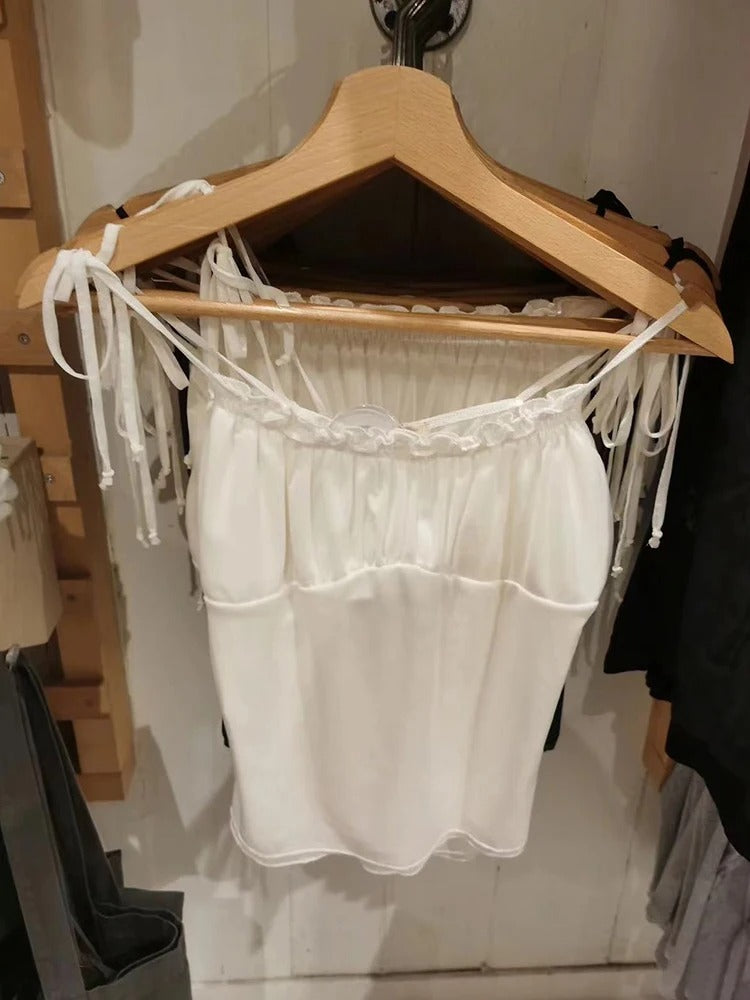Amani Delicate Shirred Strap Cami