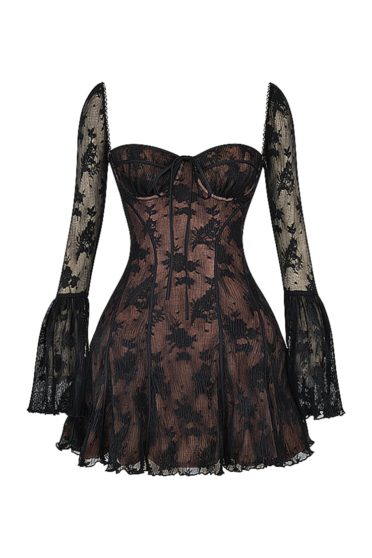 Claudia Dress - Black Lace