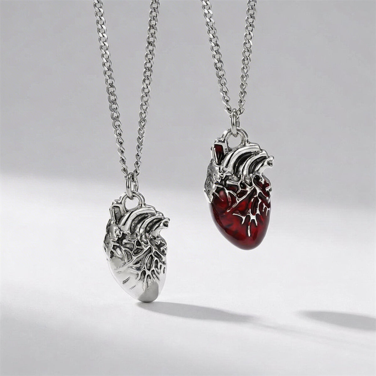 Anatomical Heart Pendant Necklace