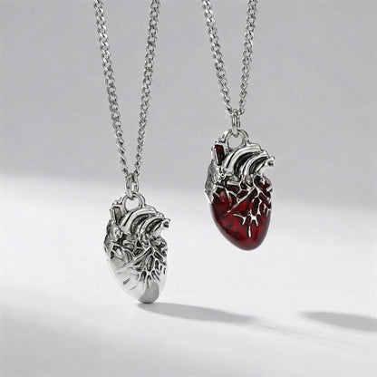Anatomical Heart Pendant Necklace