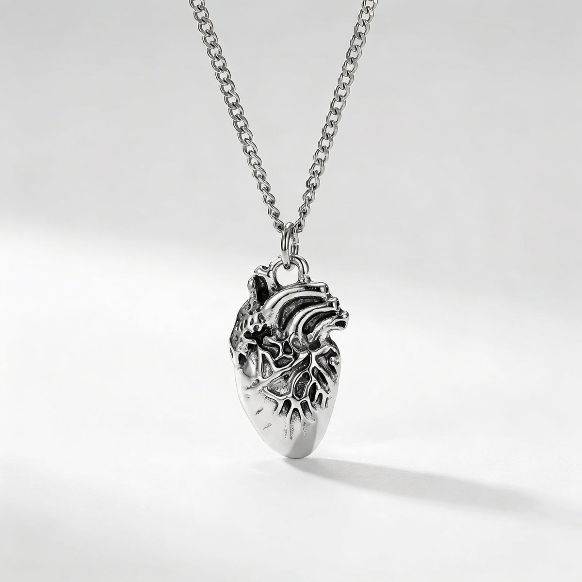 Anatomical Heart Pendant Necklace