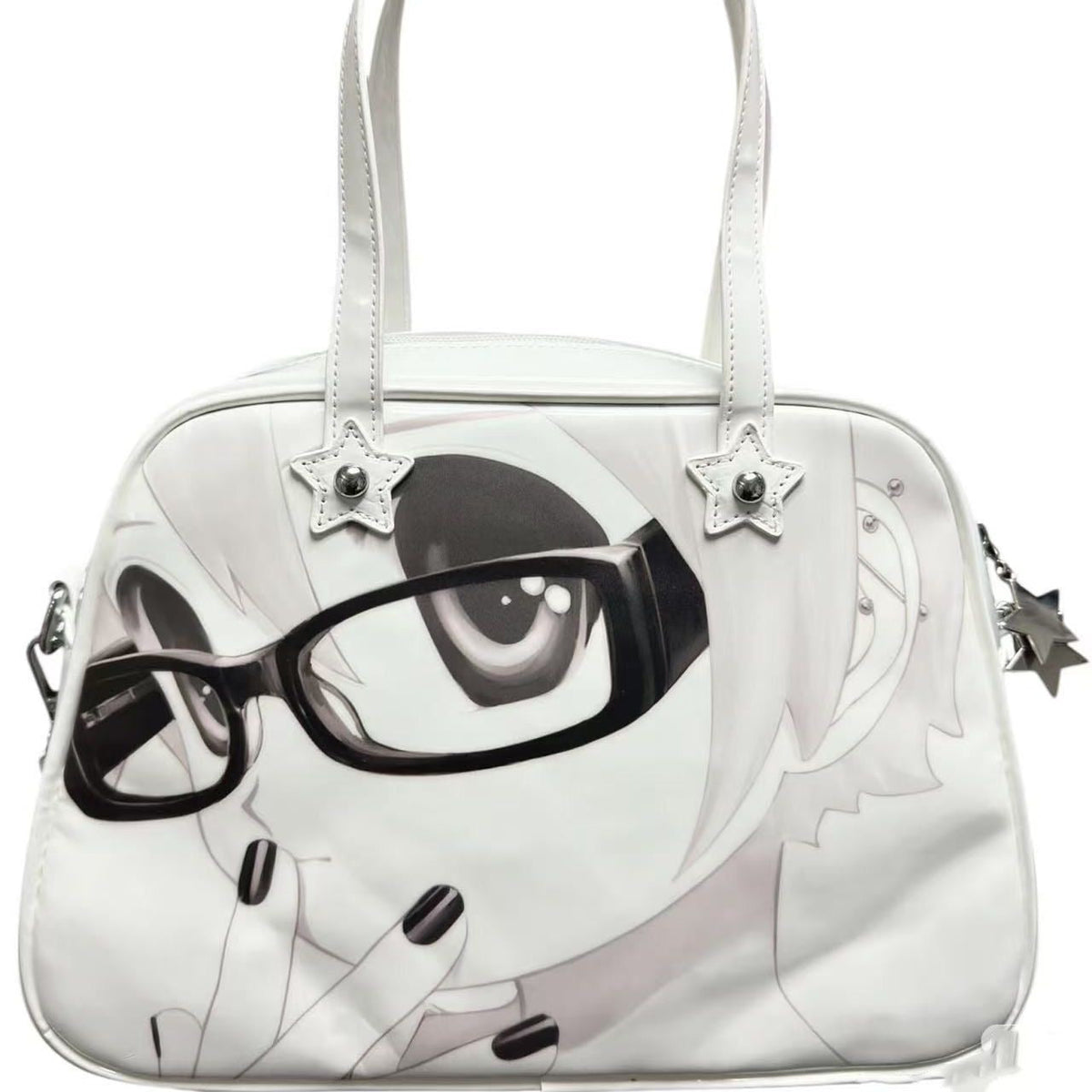 Anime Girl Wearing Glasses Star Charm Bag