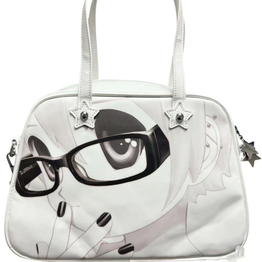 Anime Girl Wearing Glasses Star Charm Bag