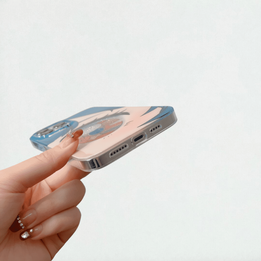 Anime Glitter Eye iPhone Case