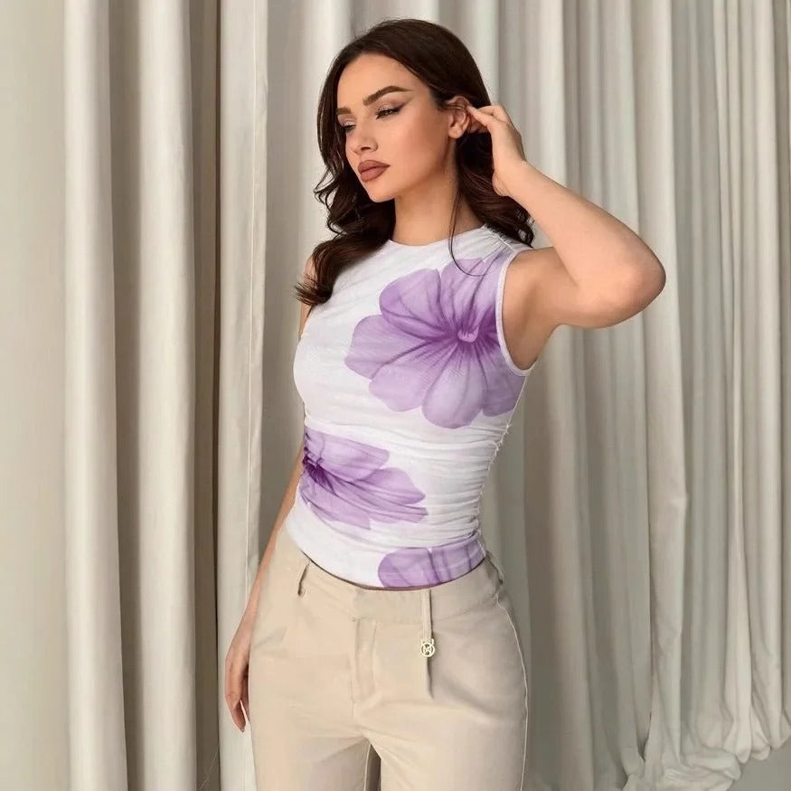 Aquarelle Flower Top