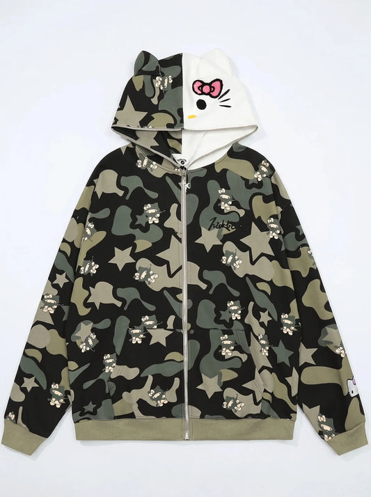 Armed Hello Kitty Camo Hoodie