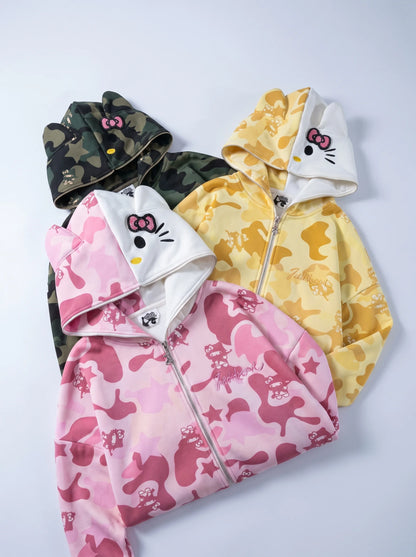 Armed Hello Kitty Camo Hoodie
