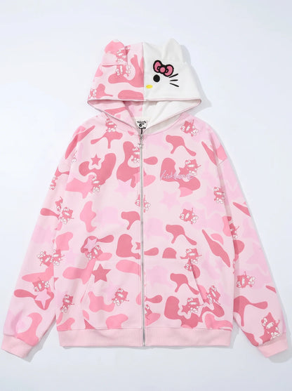Armed Hello Kitty Camo Hoodie