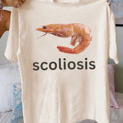 'Scoliosis' Shrimp Tee