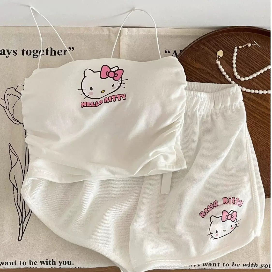 Hello Kitty Cami & Shorts Lounge Set