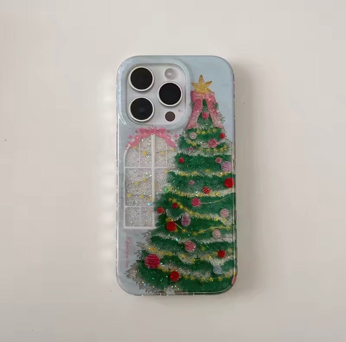 Christmas Tree Windowsill iPhone Case