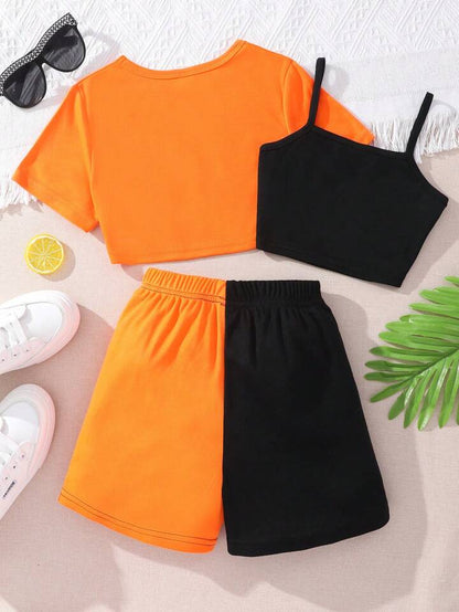 'Baby' Vest Shorts & Tank Top 3Pcs Set
