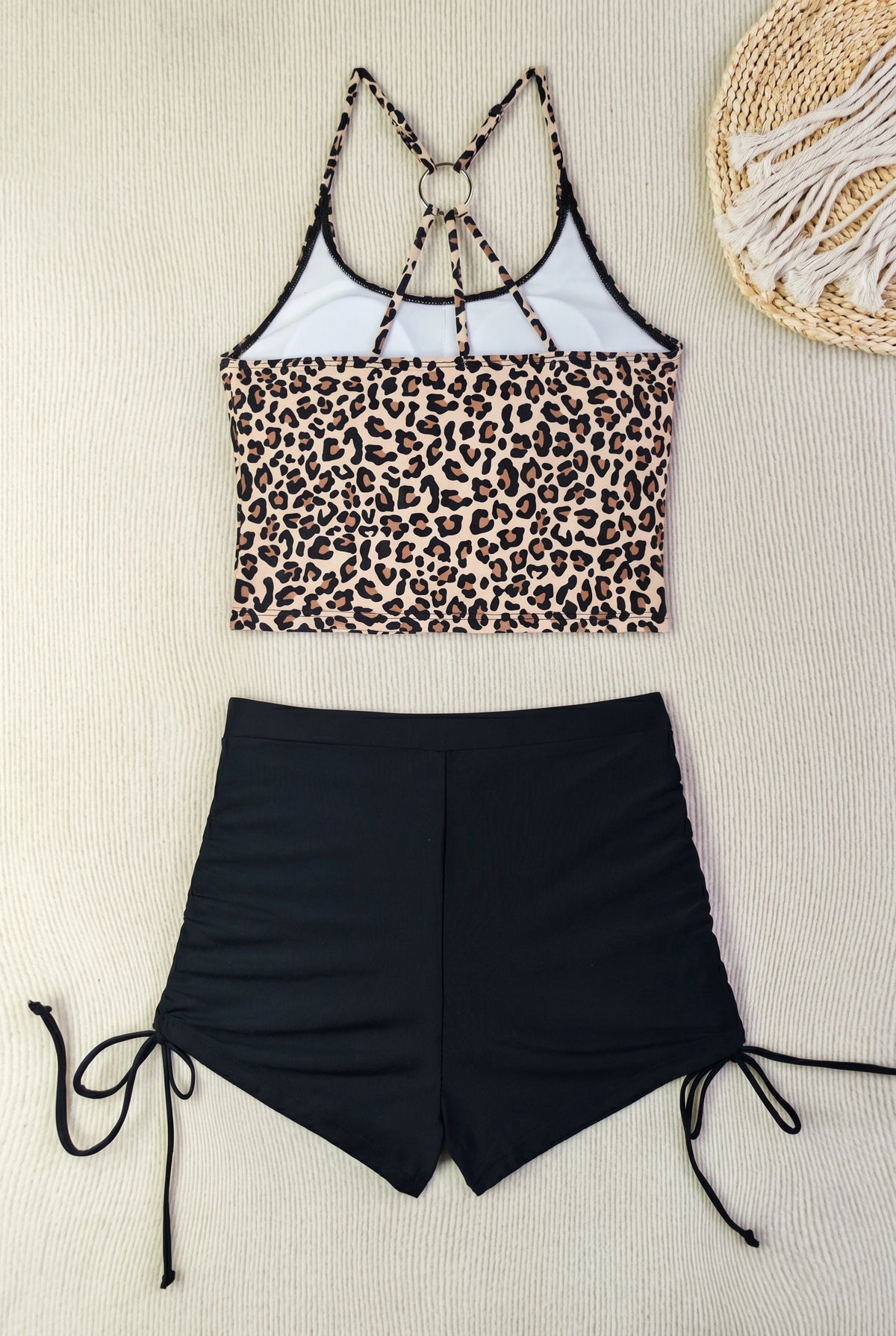 Beach Girl Back Ring Tankini Set